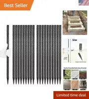 Versatile 24" Rebar Stakes - 1/2" Diameter Anchors for Landscaping & Camping