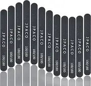 JPACO 12 PCS Professional Nail Files 100 180 Grit