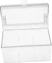 STOBAZA Box Portable First Aid Kit Baby Medicine Kit Clear Plastic Storage Bins for Vanity Toddler First Aid Kit Makeup Organizer Storage Car Storage Bin With Cover Travel Acrylic The Pet