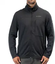 Klim Echo Wool Fleece, textile jacket , color: Black , size: S