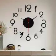 3D Frameless Silent DIY Wall Clock Wall Stickers Replacement Part Home Decor