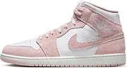 [Nike] Jordan Men's 1 Mid SE White/Legend Pink-Sail (FN5215 161), White/Legend Pink-sail, 9