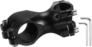 sourcing map 25.4mm Bike Stem 15 Degree 60mm Aluminum Alloy Bicycle Handlebar Stem with Hex Wrench for Mountain Road Bike BMX MTB Cycling, Black