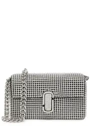Marc Jacobs The Rhinestone J Marc Mini Shoulder bag - Silver ONE SIZE