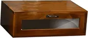SHINEOFI 1Pc Vintage Wooden Computer Monitor Stand with Storage Height Office Organizer for Desktop Multi Functional Riser for Laptops and Monitors Space Saving Design