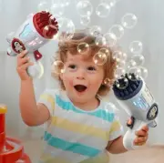 2 PC.Electric Automatic soap Rocket Bubble Machine-Portable Outdoor Party Gifts