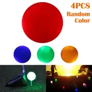 4Pcs Sports LED Golf Balls Glow In The Dark Night Light Up Luminous Random Color