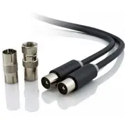 Alogic TV-MM-01 1m TV Antenna Cable Male to Male Gold Plated Pro Series