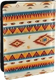 [JEJEA] Native American Print Print Travel Organizer Credit Cards Case Passport BookPassport Holder Cover Wallet forTraveling,, Black, One Size