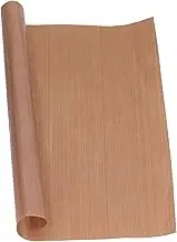 PTFE Transfer Sheet, Heat Resistant Craft Mat, Reusable Non Stick Paper for Conveyor Belt, Sealing Belt, Adhesive Belt, etc. 39.4 X 196.9 Inches, Brown Color (0.18mm (Super Size))