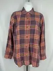 Madewell Edith Plaid Flannel Classic Ex-Boyfriend Shirt Size Small New