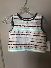 Nordstrom Pippa & Julie Girl's Aztec Meet and Greet Sleeveless Top Size 10 NWT