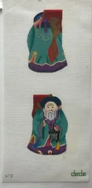 Dede ORIENTAL ORNAMENT # 670 canvas and stitch guide OOP