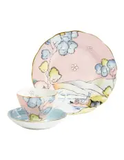 [Royal Albert] 100 Years Teacup Saucer Plate, 3 Piece Set in Mixed