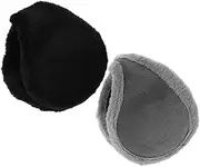 [ROMISBABA] Thermal Winter Ear Muffs for Men Soft and Stretchy Earmuffs Behind-the-head Support