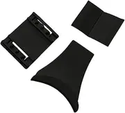 Fenteer 2 Pieces Headphone Hook Hanger Under Desk Headset Mount for Jewelry, Bags with Sticky Backing, Black
