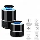BLACK USB Mosquito Insect Killer Electric LED Light Fly Bug Zapper Trap Catcher