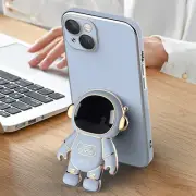 3D Astronaut iPhone Case Kickstand Anti-Drop Soft TPU Cover for 13 12 11 X XS