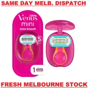 Gillette Venus Mini Extra Smooth Razor - 1 Handle, 1 Refill Blade + Travel Case