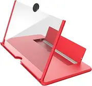 OSALADI Screen Magnifier Multi-Function Telephone Stand Folding Projector Screen Simple Gadget Console Ultra-Clear Blue Lens