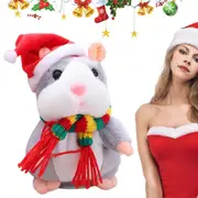 Talking Hamster Plushs Toy - Mimicry Pet Speaking Plushs Toy Funny Plushs Toy Repeats Mimicry Pet Toy FLYE243301