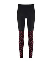 crescent moon-print leggings XS Black