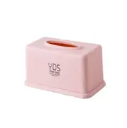 5PCS Simple Household Large Square Shape Pumping Tissue Box Plastic Desktop Storage Box, Size:16*11*10cm(Pink)