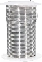 Tarnish Resistant Copper Craft Wire - Multiple Gauges - Gold and Silver Finishes - for Jewelry Making, Ornament Crafting, and Wire Sculptures, silver plastic copper, Silver, 10 Yards X 16 Gauge