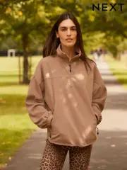 Light Pink Quarter Zip Fleece (E14230) | $64