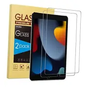 2 Pack Screen Protector for iPad 9th Generation 10.2 inch, Tempered Glass