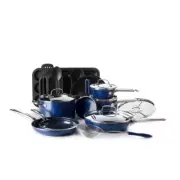 Aluminum Ceramic Nonstick Cookware Set in Blue