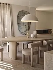 Beacon Lighting Fjord 1 Light Large Dome Pendant in Stone Concrete