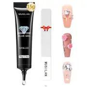 Nail Rhinestone Glue, Gel Nail Glue for Rhinestones for 3D Nails Super Strong Rh