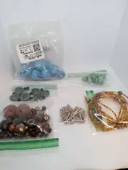 Lot of Beading Supplies Beads for Crafts Jewelry Making Bead Soup Multi-color