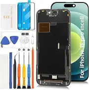 incell for iPhone 15 Pro LCD Screen Replacement [Sensor Cable+Similar Size Notch] 3D Touch LCD Display Touch Digitizer Screen Assembly A2848 A3101 A3102 A3104 with Repair Tools