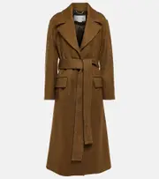 [Victoria Beckham] Victoria Beckham Wool-blend coat AU 4 brown