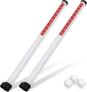 Deekin 2 Pieces Golf Ball Picker Plastic Clear Golf Ball Retriever Collector Gol