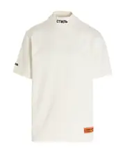 Heron Preston Logo Patch Crewneck T-Shirt S,M White