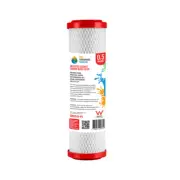 Chloramine Removal Coconut Carbon Block Filter 0.5 Micron 10" x 2.5" 4-6CRC