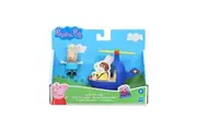 Peppa Pig Club Little Helicopter Toy 3 In + Rebecca Rabbit Figure Preschool Age 3+