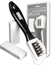 [UNIS] Suede & Nubuck Leather 4 Way Cleaning Caring Brush Shoe & Boots Cleaner Essential Kit with Extra 2 Erasers