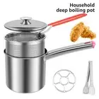 Deep Fryer Pot with Strainer Basket Stainless Steel Deep Frying Pot with YoETT