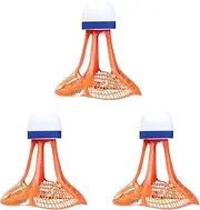 AmazingJul 3 Pieces Windproof Badminton Badminton Balls Flexible Indoors Lightweight Sports Training Badminton Shuttlecocks for Exercise