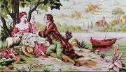 Needlepoint tapestry painted canvas A2040 - Love. (32"x52") GobelinL