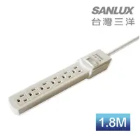 在飛比找PChome24h購物優惠-SANLUX 台灣三洋 轉接電源線 三孔六座單切 (SYPW