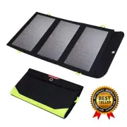 Waterproof 5V 21W Portable Solar Panel Battery Charger Outdoor Built-in 10000mAh
