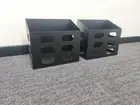 2pcs BLACK FLAT ALLOY JERRY CAN HOLDER FOR CANOPY TOOLBOX CARAVAN RV TRAILER