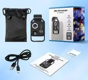 200X Phone Microscope with CPL Lens/LED Light/Universal Clip for iPhone/Andriod Phone To Enjoy Microworld for Kids and Adults Black with CPL