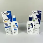 CeraVe AM/PM Facial Moisturizing Lotion Skin Care Set Lightweight 3oz Exp 11/25