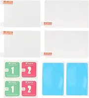 LCD Screen Protector for New 3DS XL, Tempered Glass Top HD Transparent Glass PET Film Kit for New 3DS XL, 9H Hardness Scratch Resistant Dustproof Protective Filter